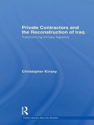 cover image of Private Contractors and the Reconstruction of Iraq
